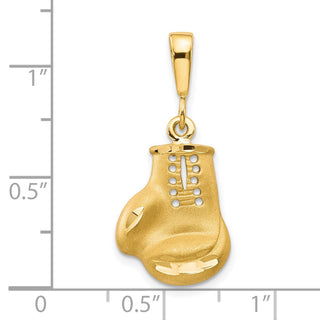 10k Yellow Gold Boxing Glove Pendant