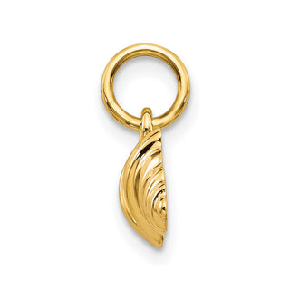 10k Yellow Gold Solid Barbell Charm