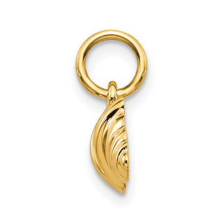 10k Yellow Gold Solid Barbell Charm