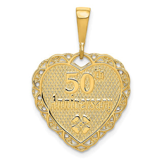 10K Yellow Gold 50th Anniversary Charm 10C1673