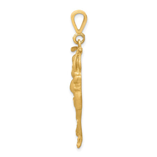 10k Yellow Gold Golfer Pendant 10C168