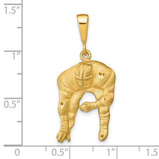 10k Yellow Gold Football Charm 10C171