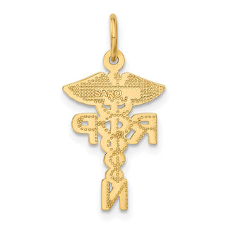 10K Yellow Gold Registered Nurse Practitioner Charm