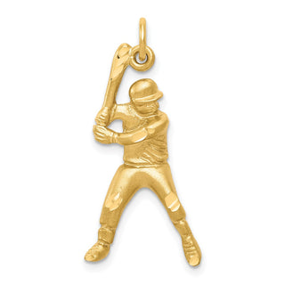 10k Yellow Gold Baseball Charm 10C179