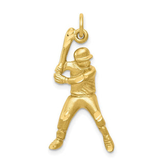 10k Yellow Gold Baseball Charm 10C179