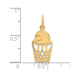 10k Yellow Gold Basketball Charm 10C182