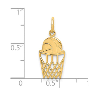 10k Yellow Gold Basketball Charm 10C182