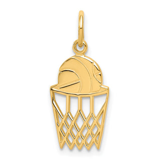 10k Yellow Gold Basketball Charm 10C182