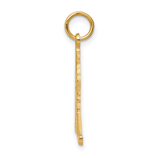 10k Yellow Gold Hockey Charm 10C184