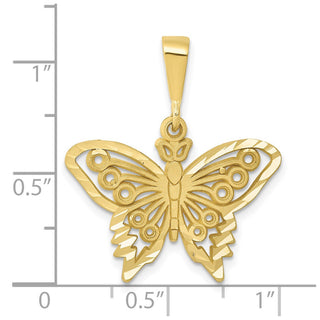 10K Yellow Gold Butterfly Charm 10C1849