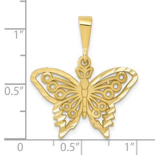10K Yellow Gold Butterfly Charm 10C1849