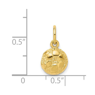 10k Yellow Gold Soccer Charm