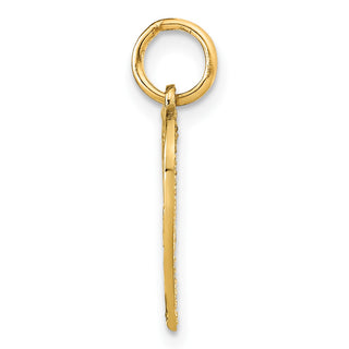 10k Yellow Gold Polished LOVE Heart Charm