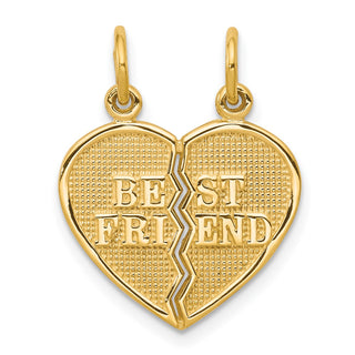 10K Yellow Gold BEST FRIEND 2 Piece Break-A-Part Charm 10C212