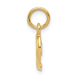 10K Yellow Gold Polished Heart Pendant