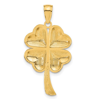 10k Yellow Gold 4-Leaf Clover Pendant 10C2199