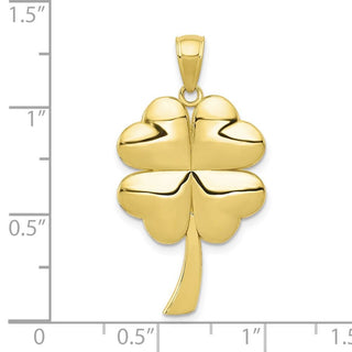 10k Yellow Gold 4-Leaf Clover Pendant 10C2199