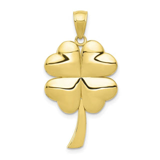 10k Yellow Gold 4-Leaf Clover Pendant 10C2199