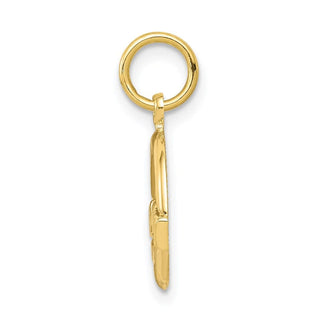 10k Yellow Gold Claddagh Charm