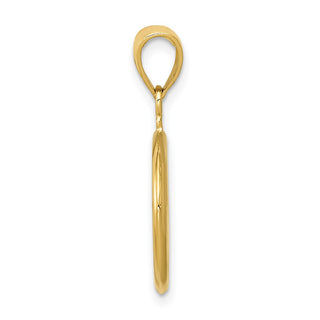 10k Yellow Gold Peace Symbol Pendant