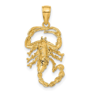 10k Yellow Gold Scorpion Pendant 10C2383