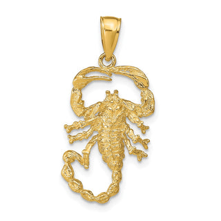 10k Yellow Gold Scorpion Pendant 10C2383