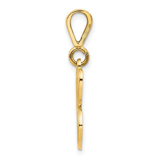 10k Yellow Gold Script Initial C Pendant