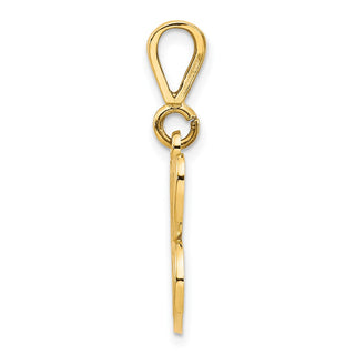 10k Yellow Gold Script Initial C Pendant