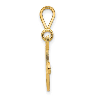 10k Yellow Gold Initial F Pendant 10C242/F