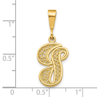 10k Yellow Gold Initial G Pendant 10C242/G