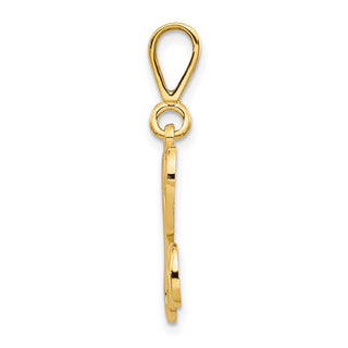 10k Yellow Gold Initial K Pendant 10C242/K