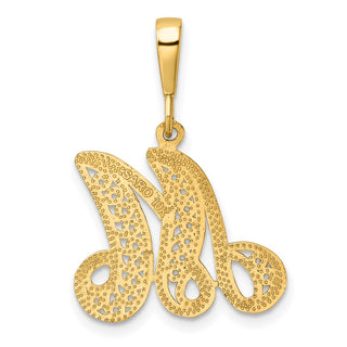 10k Yellow Gold Initial M Pendant 10C242/M