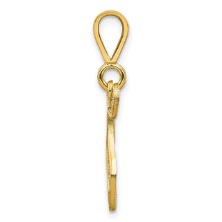 10k Yellow Gold Initial T Pendant 10C242/T