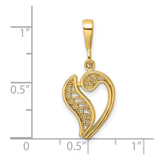 10k Yellow Gold Initial V Pendant 10C242/V