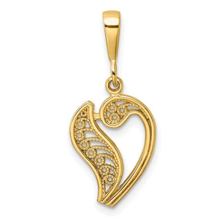 10k Yellow Gold Initial V Pendant 10C242/V