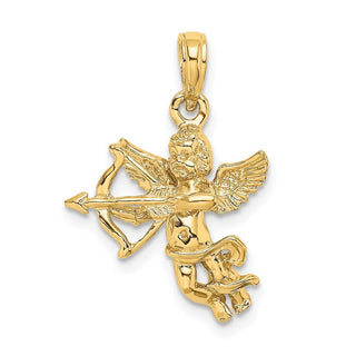 10K Yellow Gold Cupid w/Bow and Arrow Charm