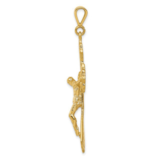 10k Yellow Gold Crucifix Pendant 10C286