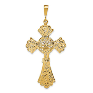 10k Yellow Gold Crucifix Pendant 10C286