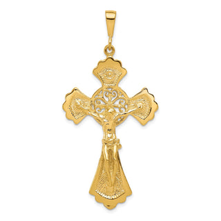 10k Yellow Gold Crucifix Pendant 10C286