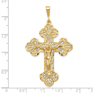 10k Yellow Gold Crucifix Pendant 10C287
