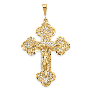 10k Yellow Gold Crucifix Pendant 10C287