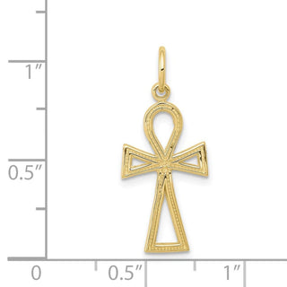 10k Yellow Gold Ankh Cross Charm 10C289
