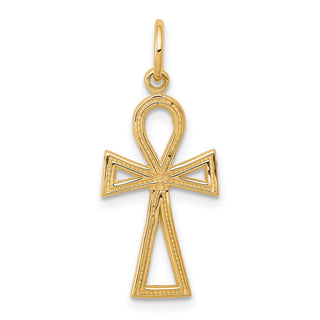 10k Yellow Gold Ankh Cross Charm 10C289