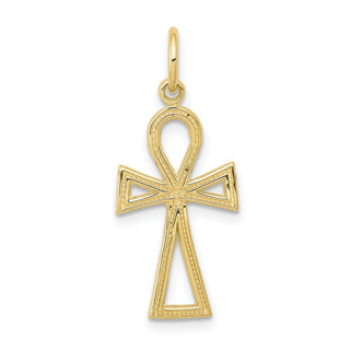 10k Yellow Gold Ankh Cross Charm 10C289