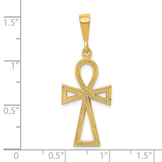 10k Yellow Gold Cross Pendant 10C290