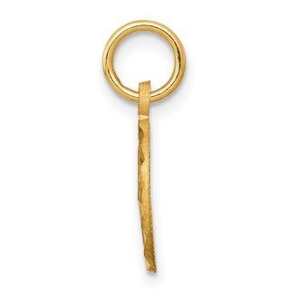 10k Yellow Gold Polished Border Small Cut-out Heart Charm