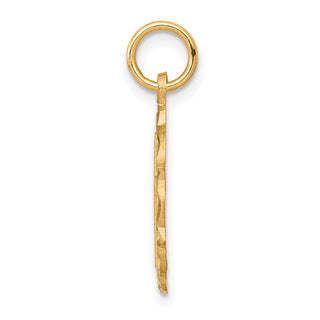 10k Yellow Gold Cross In Frame Charm