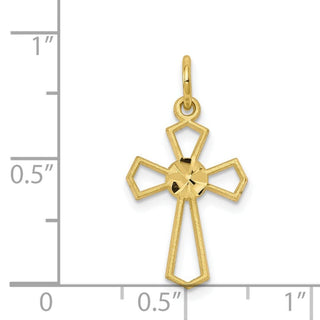 10k Yellow Gold Cross Charm