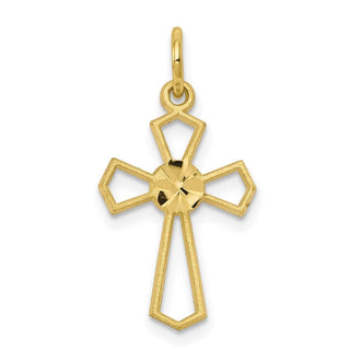 10k Yellow Gold Cross Charm