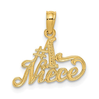 10K Yellow Gold #1 NIECE Charm